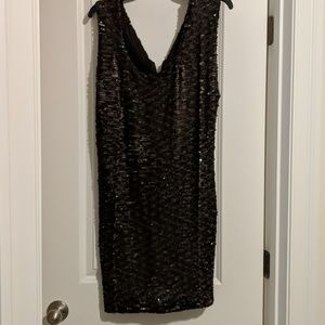 Black and Brown Sequin Dress